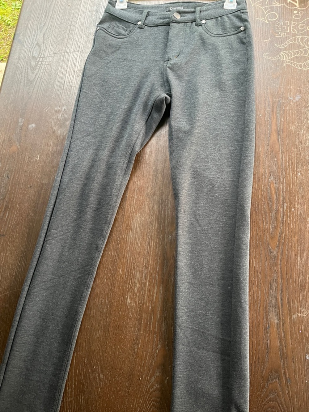 Women’s Dark Gray Ponte Skinny Pants